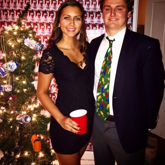 Black Urban Outfitters Lace Mini Dress - Picture 4 of 4